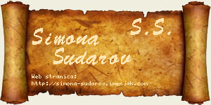Simona Sudarov vizit kartica